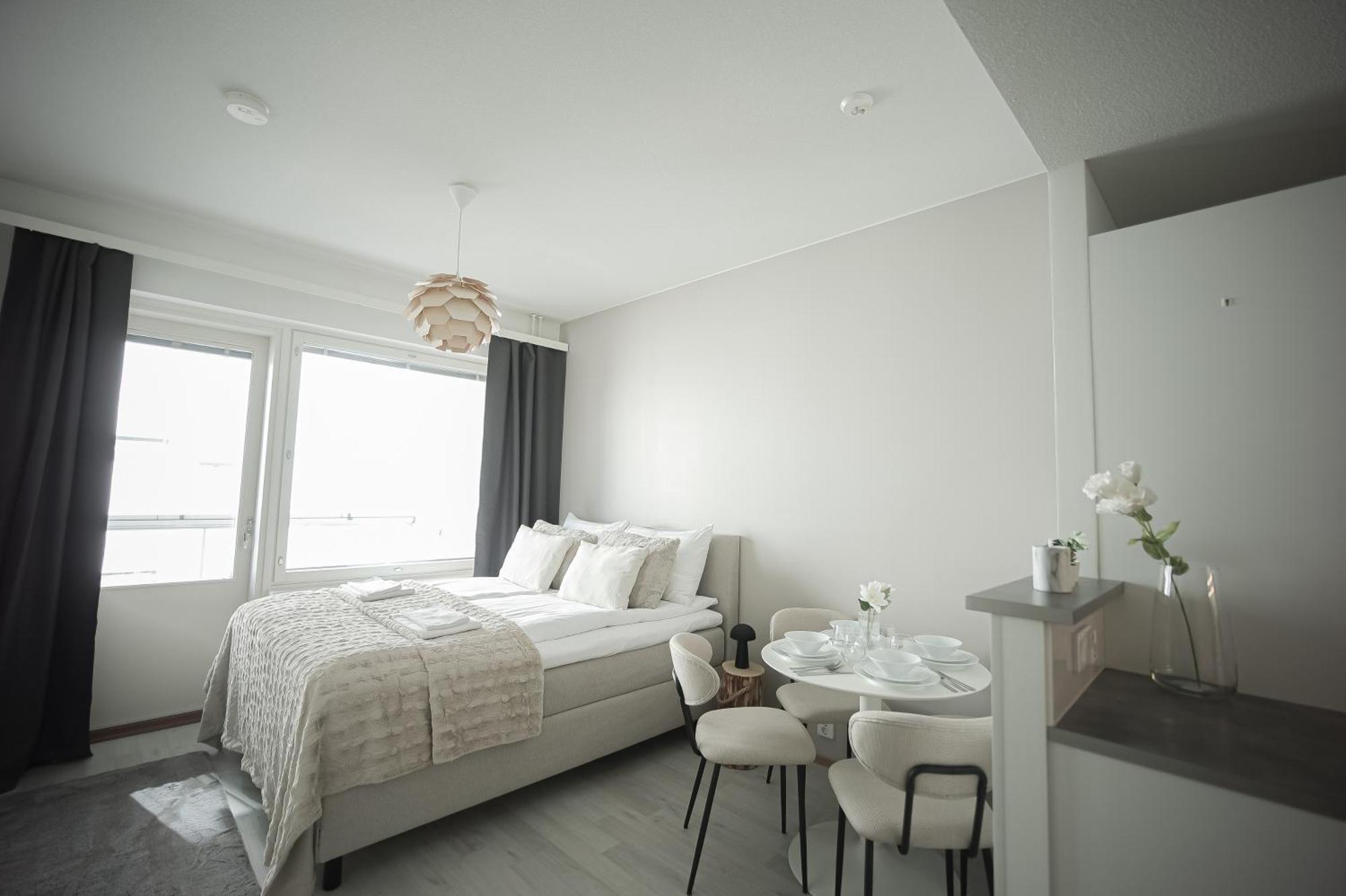 Aurora Apartments By Booklapland Рованиеми Екстериор снимка